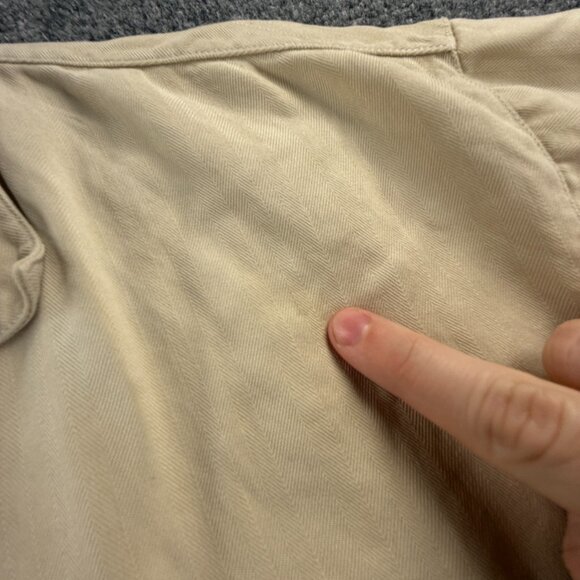 Tommy Bahama Herringbone XL All Silk Camp Short Sleeve Loop Beige Shirt Vacation - Picture 12 of 16